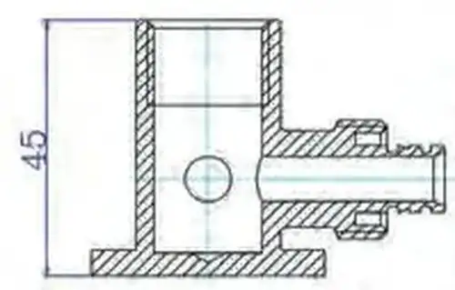 Водорозетка проходная обжим ВР 16x1/2" Valtec - almatherm.kz