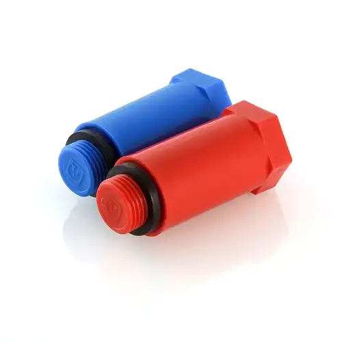 Комплект ППР длинных пробок с резьбой 1/2" красная, синяя Valtec - almatherm.kz