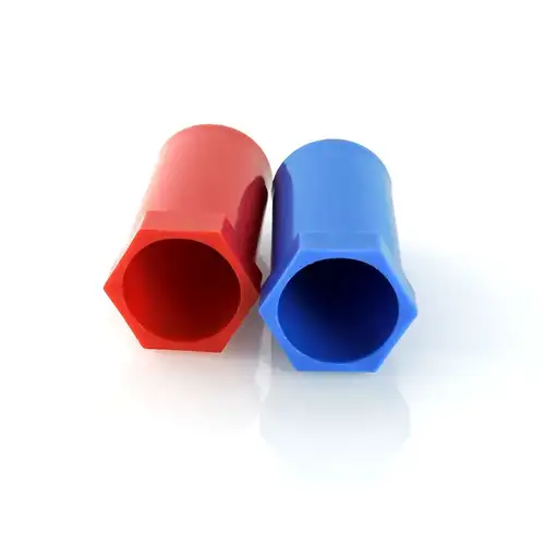 Комплект ППР длинных пробок с резьбой 1/2" красная, синяя Valtec - almatherm.kz