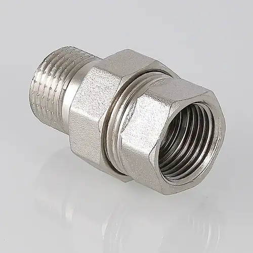 Сгон прямой ВР-НР никель 1 1/2" Valtec - almatherm.kz