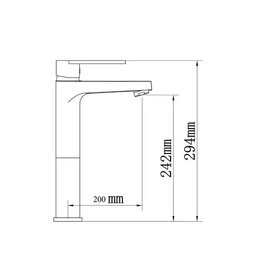 Смеситель раковины хром Asua XL-size ANSER 32009000 - almatherm.kz