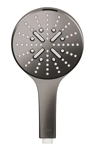 Душевая лейка 3 режима темный графит глянец Grohe Rainshower SmartActive 130 26574A00 - almatherm.kz