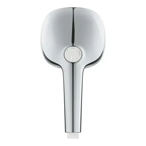 Душевая лейка 3 режима хром/белый квадрат Grohe Tempesta Cube 110 27574003 - almatherm.kz