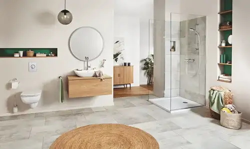 Сиденье для унитаза с микролифтом Grohe Bau Edge Ceramic 39813000 - almatherm.kz
