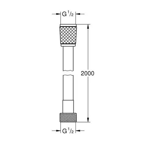 Душевой шланг 2 м ПВХ Grohe Rotaflex 28413002 Душевой шланг 2 м ПВХ Grohe Rotaflex 28413002 - almatherm.kz