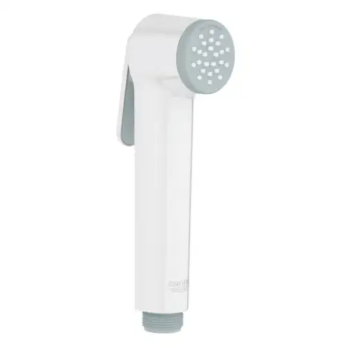 Лейка гигиеническая с кронштейном металлический шланг белая лейка Grohe Tempesta-F 26356IL0 Лейка гигиеническая с кронштейном металлический шланг белая лейка Grohe Tempesta-F 26356IL0 - almatherm.kz