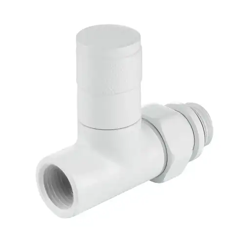 Набор дизайн-вентилей PIANO, прямой (белый) 1/2" Royal Thermo - almatherm.kz