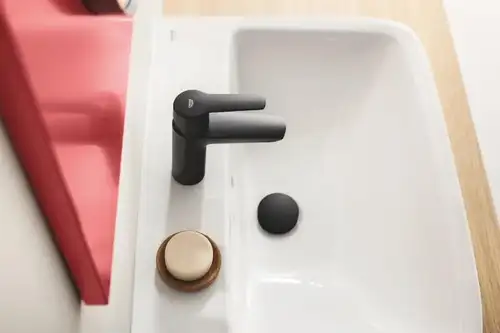 Смеситель раковины черный матовый размер S Grohe Start 235512432 - almatherm.kz