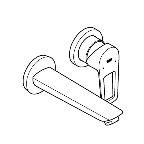 Смеситель раковины настенного монтажа Grohe BauLoop 20289001 - almatherm.kz