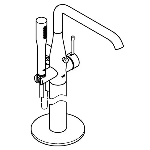 Смеситель ванны напольного монтажа Grohe Essence 23491001 - almatherm.kz