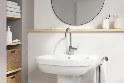 Смеситель кухни с высоким изливом размер L Grohe Eurosmart 23537003 - almatherm.kz