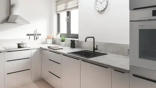 Смеситель кухни с высоким изливом черный матовый Grohe Start 304702430 - almatherm.kz