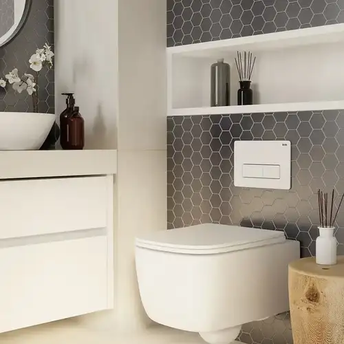 Клавиша смыва инсталляции универсальная белая Iddis Uniflix UNI10W0i77 - almatherm.kz