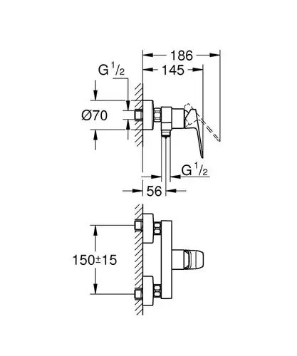 Смеситель душа Grohe Cubeo 1018240000 - almatherm.kz