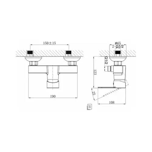 Смеситель душа Daiva DA 8-5 - almatherm.kz