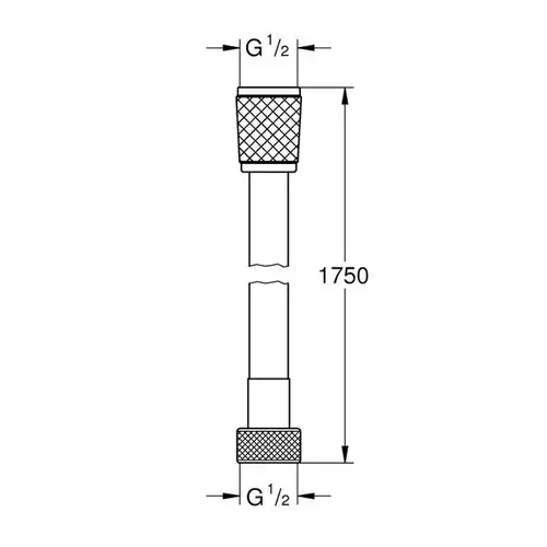 Душевой шланг 1.75 м ПВХ Grohe Rotaflex 28410002 Душевой шланг 1.75 м ПВХ Grohe Rotaflex 28410002 - almatherm.kz