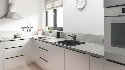 Смеситель кухни с низким изливом черный Grohe Start 324412432 - almatherm.kz