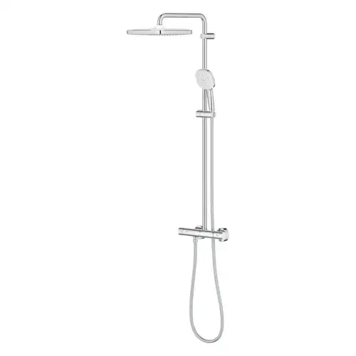 Душевая система с термостатом Grohe Tempesta Cosmopolitan System 250 Cube 26689001 - almatherm.kz