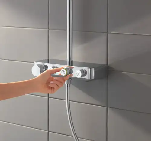 Душевая система с термостатом Grohe Euphoria SmartControl 310 DUO Cube 26508000 - almatherm.kz