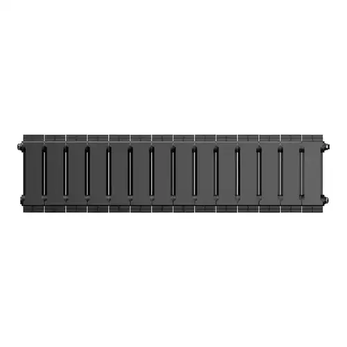 Радиатор биметаллический 200x100 (12 секций) PianoForte Noir Sable Royal Thermo - almatherm.kz