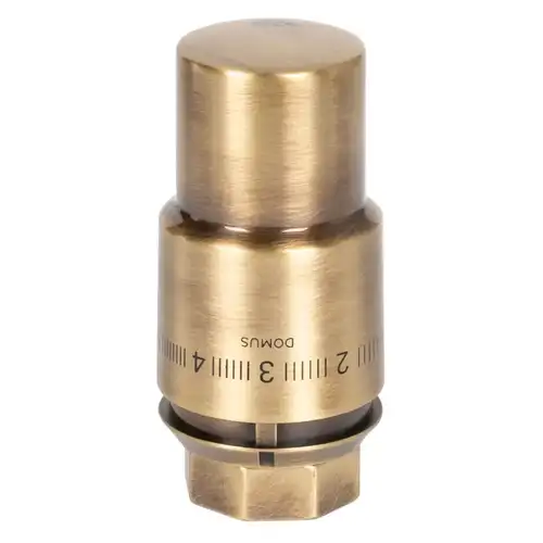 Термоголовка жидкостная Royal Thermo Design PRO М30х1,5 (бронза) - almatherm.kz