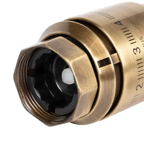 Термоголовка жидкостная Royal Thermo Design PRO М30х1,5 (бронза) - almatherm.kz