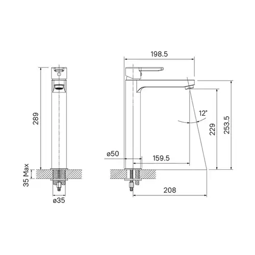 Смеситель раковины Iddis Sena SENSB01i01 - almatherm.kz