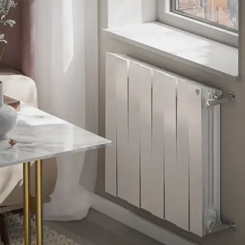 Радиатор биметаллический 500x100 (8 секций) PianoForte Bianco Traffico Royal Thermo - almatherm.kz