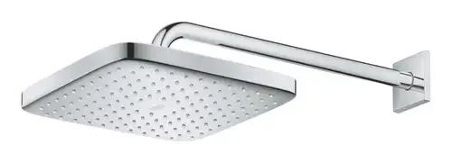 Верхний душ с душевым кронштейном 380 мм, хром (26687000) Tempesta 250 Cube GROHE - almatherm.kz