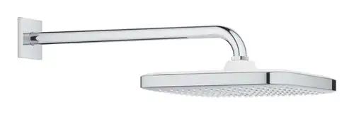 Верхний душ с душевым кронштейном 380 мм, хром (26687000) Tempesta 250 Cube GROHE - almatherm.kz