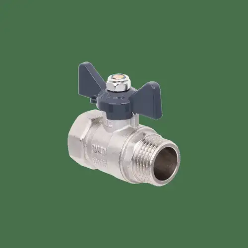 Кран шаровой ВР-НР 1" с бабочкой Aqualink - almatherm.kz