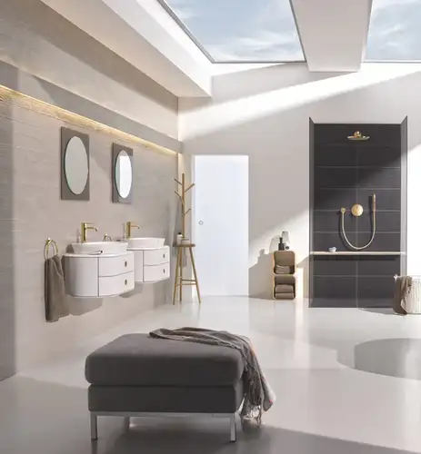 Полотенцедержатель кольцо холодный рассвет глянец Grohe Essentials 40365GL1 - almatherm.kz