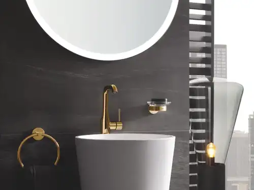 Полотенцедержатель кольцо холодный рассвет глянец Grohe Essentials 40365GL1 - almatherm.kz