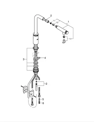 Смеситель кухни Grohe Minta SmartControl 31613000 - almatherm.kz