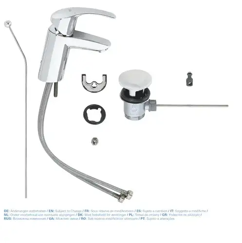 Смеситель раковины Grohe Eurosmart New 33265002 - almatherm.kz