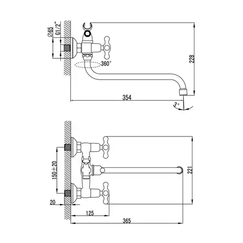 Смеситель ванны Iddis Jeals JE2SBL0i10 - almatherm.kz