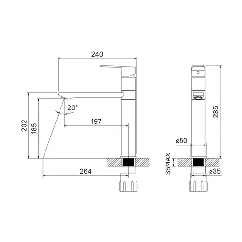 Смеситель кухни белый Iddis Edifice ED5WBSGi05 - almatherm.kz