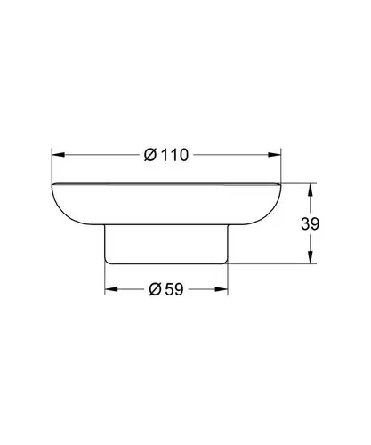 Мыльница стеклянная Grohe Essentials 40368001 - almatherm.kz