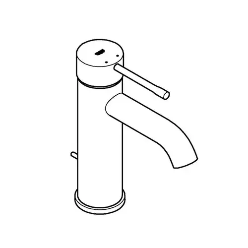 Смеситель раковины темный графит матовый размер S Grohe Essence 24171AL1 - almatherm.kz