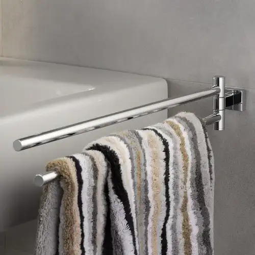 Полотенцедержатель двойной 600 мм Grohe Essentials Cube 40624001 - almatherm.kz