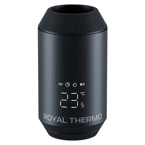 Термоголовка жидкостная электронная M30х1,5 Royal Thermo черный Smart Heat 2.0 - almatherm.kz
