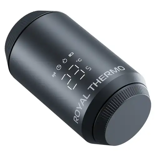 Термоголовка жидкостная электронная M30х1,5 Royal Thermo черный Smart Heat 2.0 - almatherm.kz