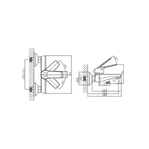 Смеситель ванны Daiva DA 10-6 - almatherm.kz