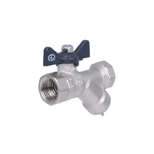 Кран шаровой с фильтром ВР-ВР 1/2" с бабочкой Aqualink - almatherm.kz