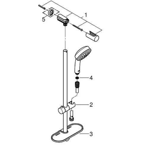 Душевой гарнитур Grohe New Tempesta Cosmopolitan 100 I 26083002 - almatherm.kz