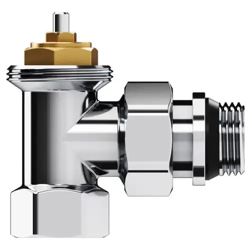 Комплект клапанов радиаторных термостатических угловой 1/2" хром Design Royal Thermo - almatherm.kz