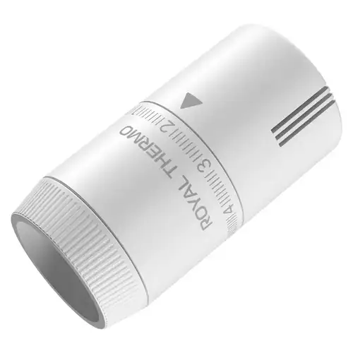 Термоголовка жидкостная Design белый M30x1,5 Royal Thermo - almatherm.kz
