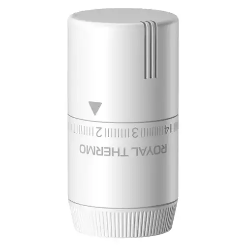 Термоголовка жидкостная Design белый M30x1,5 Royal Thermo - almatherm.kz