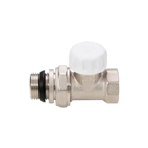 Aqualink тығыздағышпен тікелей 1/2" радиаторды өшіру клапаны - almatherm.kz