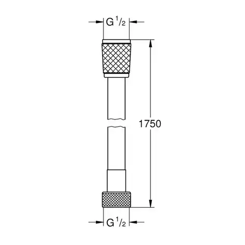 Душевой шланг 1.75 м ПВХ Grohe Relexaflex 28154002 - almatherm.kz